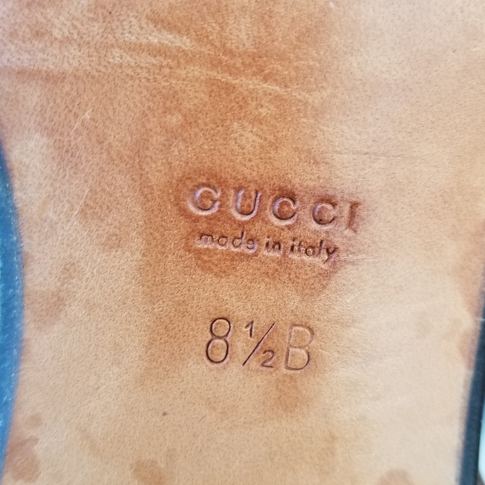 Gucci Suede Brogue Perforated High Boots Brown Sz 8.5 - Picture 14 of 15
